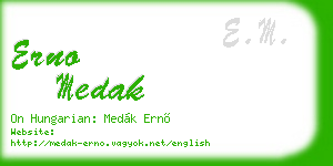 erno medak business card